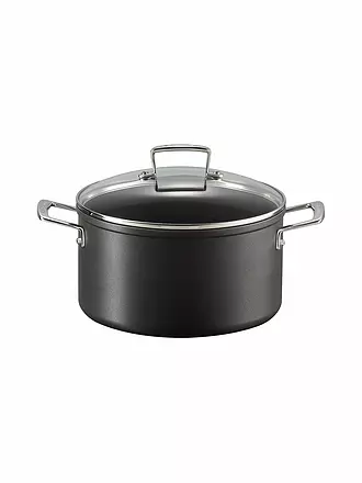 LE CREUSET | Aluminium-Antihaft Fleischtopf mit Deckel 24cm/6l Schwarz | 